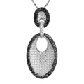 Горячие продажи Micro Setting 925 Silver Circle Pendants Jewelry